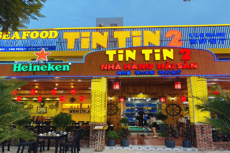 다낭 해산물 레스토랑 TinTin Seafood &amp; Spa 소개 